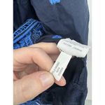 J. Crew Embroidered Beach Tunic Mini‎ Dress Women XL Navy Blue Vacation Resort Photo 5