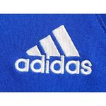Adidas Womens Size M Climalite Utility T-Shirt Blue White Long Sleeves V-Neck Photo 1