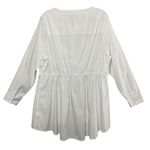 Lane Bryant ❄️3/$20 1/2-Button-Front Tie-Waist Tunic Dress Shirt, Size 18 Photo 5