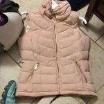 Calvin Klein Pink Puffer Vest with Gold Zippers Photo 0