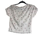 ✨For Love And Lemons Blossom Pointelle Sz Small Top✨ White Photo 5