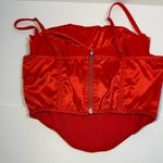 Urban Outfitters  Red Satin Corset Top Medium Photo 8