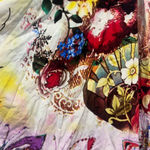 Lapis embellish multicolor graffiti circle skirt Women's MEdium Pink Photo 8