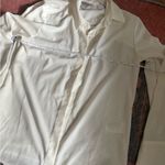 H&M  Elegant Oversized Cream Dress Shirt Photo 7