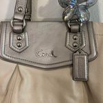 Coach Ashley Ivory Leather Shoulder Bag Convertible Satchel Handbag Carryall Photo 3