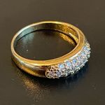 Cute Austrian crystal 18k gold plated ring Photo 1