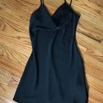 SheIn Black Mini Satin Dress NWT Photo 0