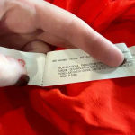 ZARA NWT Woman Red Surplice Neck Long Sleeve Career Pullover Blouse Size S Photo 3