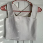 Aritzia Babaton White cross back tank top size small Photo 0