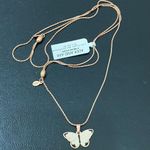 ALEX AND ANI 2018 32” Color Infusion Butterfly Rose Gold Chain Station Necklace Photo 8