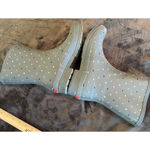 Chooka  Fremont mid Calf Black Rain Boots Women’s 10 gray polka dot rubber Photo 4