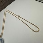 B & G Bing Porcelain White & Blue Thimble Pendant Necklace Made In Denmark Gold Photo 11