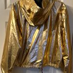 Ashley by 26 International Metallic Gold Shiny Hoodie - Size XL Photo 1