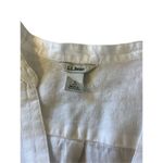 L. L. Bean linen blouse pullover style white sz Small Photo 2