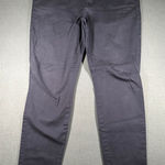 AERO Skinny Ankle Pants Womens 16 Long Navy Casual Chino Stretch Flat Front Blue Photo 0
