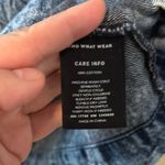 Who What Wear Blue denim acid wash Mini Dress Sleeveless sz L Photo 2