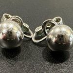 Trifari & NAPIER clip on earrings LOT of 3, gold and silver, Vintage 1920s-1980s Photo 8