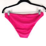 ANDIE  Swim The Cheeky Bikini Bottom Rib Terry Neon Hibiscus Pink M Photo 3