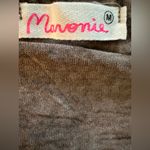 Maronie Brown Vneck Tee and Leopard Print Biker Shorts Set Medium Photo 3