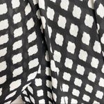 White House | Black Market WHBM Black & White Polka Dot Twist Front Wrap Blouse Top Size 4 Small Photo 7