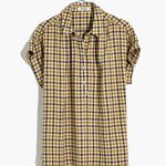 Madewell  Central Popover Shirt- Carlton Plaid XXS Cotton Autumn Thanksgiving Photo 0