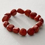 Free People  Ariana Ost Crystal Stone Chunky Bracelet Red Jasper Western Bohemian Photo 0