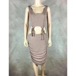 Popular 21 Cut-Out Waist Ruched Bodycon Dress NEW Size Large Photo 1