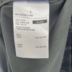 Elodie  V-Neck Velvet Cami Dress in Blue Slate Blueish Gray Large Photo 9