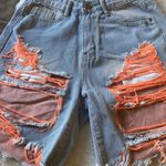 Ripped Mom Jean Shorts Photo 1