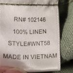 Michael Stars Olive Army Green Moto Vest 100% Linen Military Y2K Grunge Womens S Photo 5