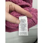 J. Crew Cable Knit Sweater Women XXS Pink Crew Neck Colorful Speckled Preppy Photo 5