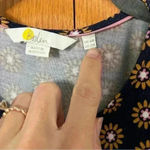 Boden Sunflower Navy Yellow Shirt Dress Sz2 Floral Blue Size 2 Photo 4