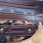 B. Makowsky Brown and Yellow Patchwork Shoulder Bag Photo 9