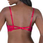 Amazon  Red Lace Push Up Bra Photo 1