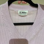 27 Miles Malibu Purple Long Sleeve V Neck Sweater Photo 2