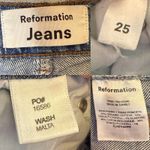 Reformation  High Rise Straight Leg Jeans Photo 4