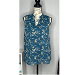 PaperMoon  SMALL Annie Split Neck Blouse - Stitch Fix Fully Lined Sleeveless Top Photo 14