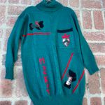 Vintage scottie dog wool sweater dress Blue Photo 1