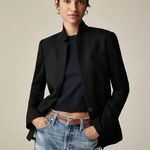 J.Crew Regent Long Sleeve Single Button Wool Suit Coat Jacket Blazer 2T Black Photo 11