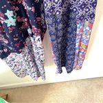 Sacred Threads  NWTs Wisteria Blue Floral Overalls size L/XL Photo 4