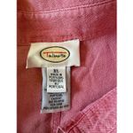 Talbots Pink Denim Style Sleeveless Button Front Shirt Size XL Photo 1