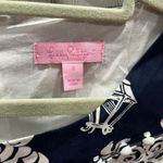 Lilly Pulitzer  Florida Shift Button Neck Dress Women 4 True Navy Tail Lights Photo 2
