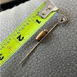 Neiman Marcus 14K solid gold real diamond stick pin Photo 0