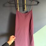 Wilfred Aritzia Maroon Bias-Cut Slip Midi Dress, Size 2, EUC Photo 2