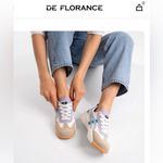 DF DE FLORANCE Cloudea™ women’s Sneakers Size 9.5 blue purple tan white Photo 2