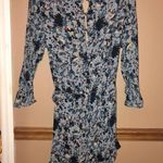 Free People All the Right Ruffles Wrap Romper Blueberry Blue Medium Photo 2