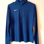 Nike  | Navy Blue Lightweight Dri-Fit Long Sleeve Running Shirt Sz M Photo 0