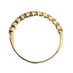 SPI Sterling Silver Ring Prong Set CZ stones Dainty Size 6.75 Band Stack Photo 3