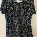 Jaclyn Smith Collection Black White Stretch Top, XXL Photo 0