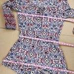 American Eagle  AEO Long Sleeve Floral Romper Shorts Jumpsuit Viscose Size L Photo 5